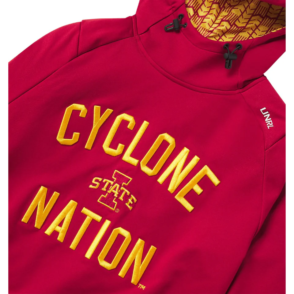 Iowa State Cyclone Nation Red UNRL Crossover Hoodie - Image 3